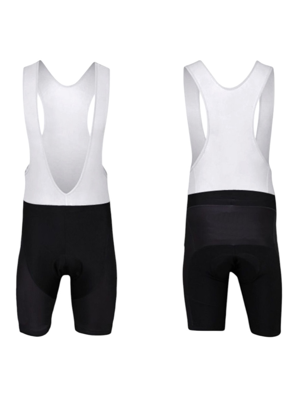 Black and White Cycling Bib Shorts size XXL